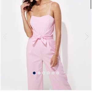 Vineyard Vines seer-sucker tie front jumpsuit